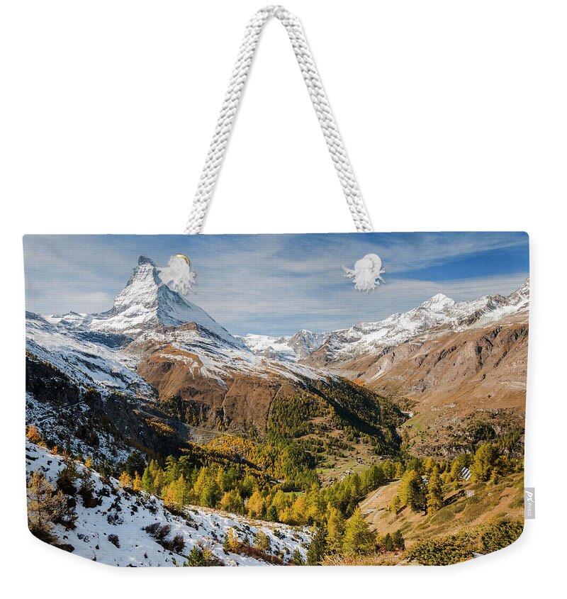 Matterhorn Weekender Tote Bag featuring the photograph The Matterhorn by Rob Hemphill