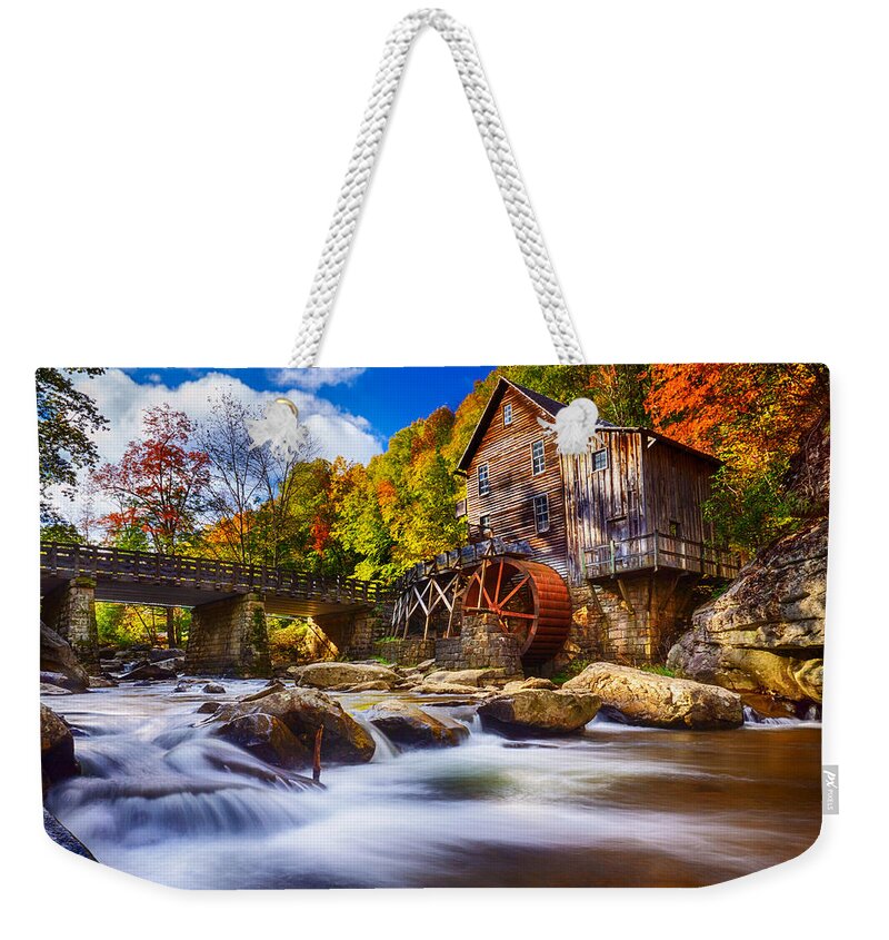 Wv Weekender Tote Bag featuring the photograph The Mill by Amanda Jones