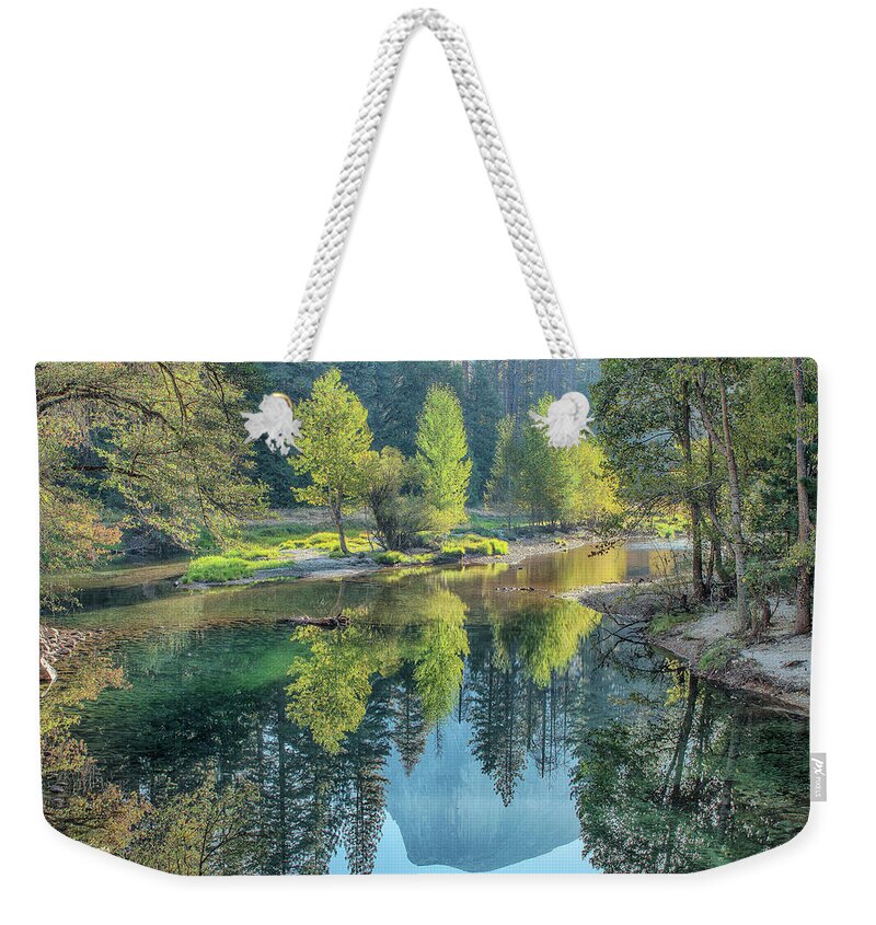 Half Dome Weekender Tote Bag featuring the photograph The Missing Half by Bill Roberts