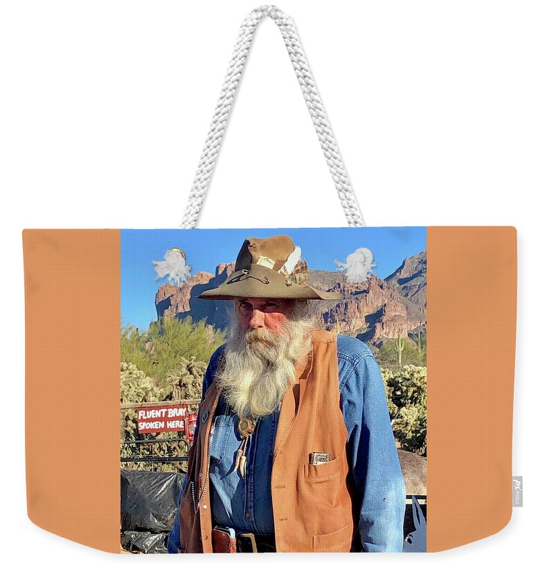 Old Timer Weekender Tote Bag featuring the photograph The old miner by Nicole Zenhausern