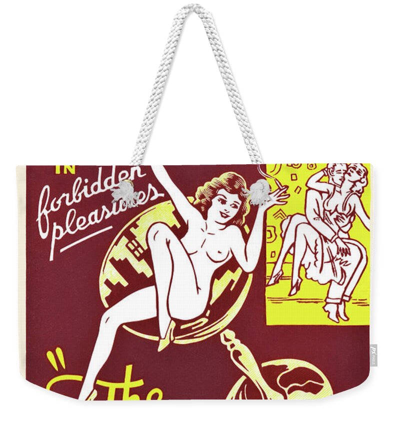 Cocaine Weekender Tote Bag featuring the painting The Pace That Kills by Unknown