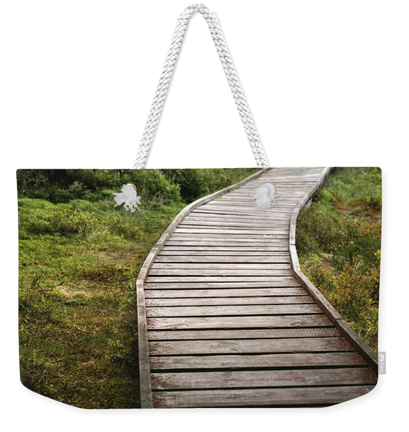 Eternity Weekender Tote Bag featuring the photograph The Path to Nowhere by Martin Vorel Minimalist Photography