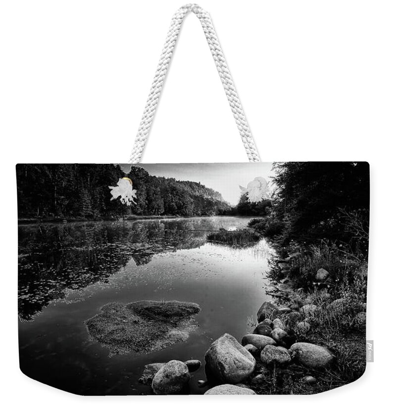 The Pond At Dusk Weekender Tote Bag featuring the photograph The Pond at Dusk by David Patterson