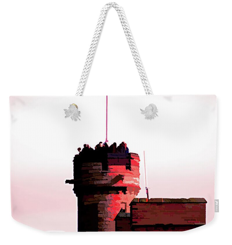 Lincoln Weekender Tote Bag featuring the photograph The Red Keep by Scott Lyons