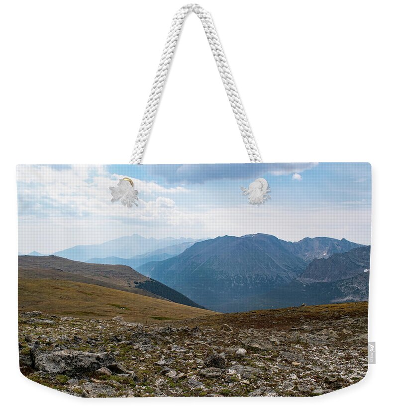 Altitude Weekender Tote Bag featuring the photograph The Rocky Arctic by Nicole Lloyd