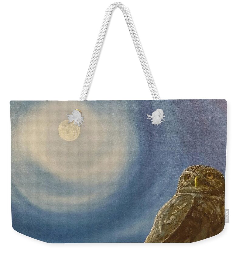 Fine Art Weekender Tote Bag featuring the painting The Sky is Thick by Kevin Daly