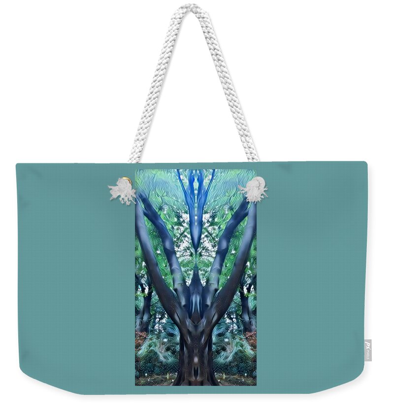 Nature Weekender Tote Bag featuring the digital art The Spirits that dwell by Shawn Belton