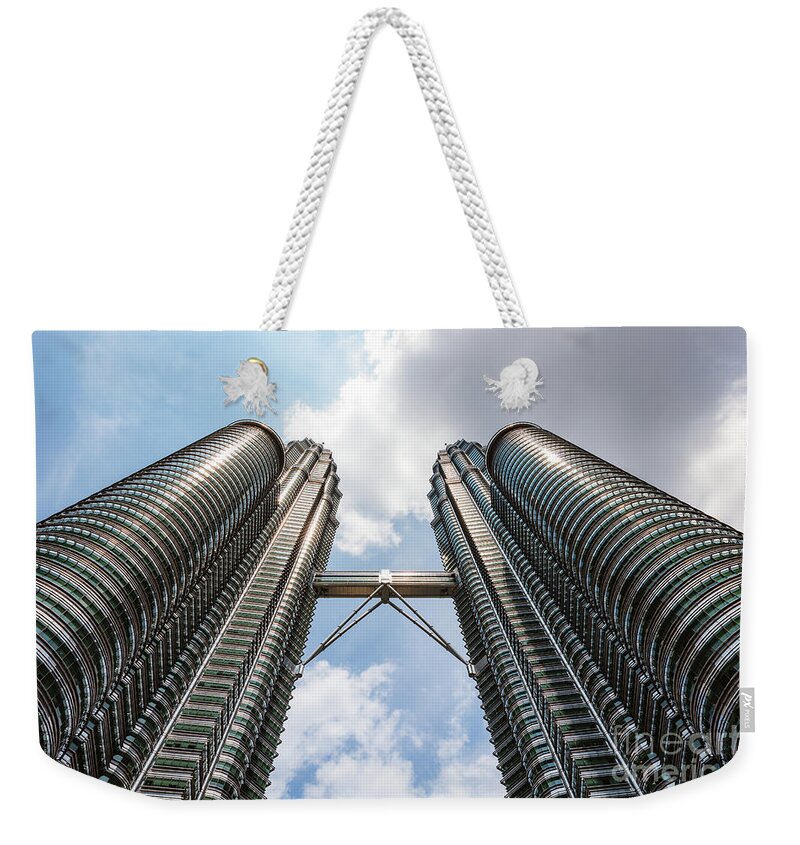 Twin Towers Weekender Tote Bag featuring the photograph The twin towers, Kuala Lumpur, Malaysia by Matteo Colombo