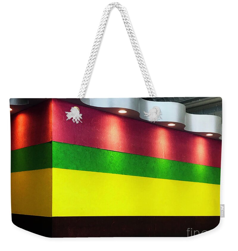 Abstract Weekender Tote Bag featuring the photograph The Waiting Room by Rick Locke - Out of the Corner of My Eye