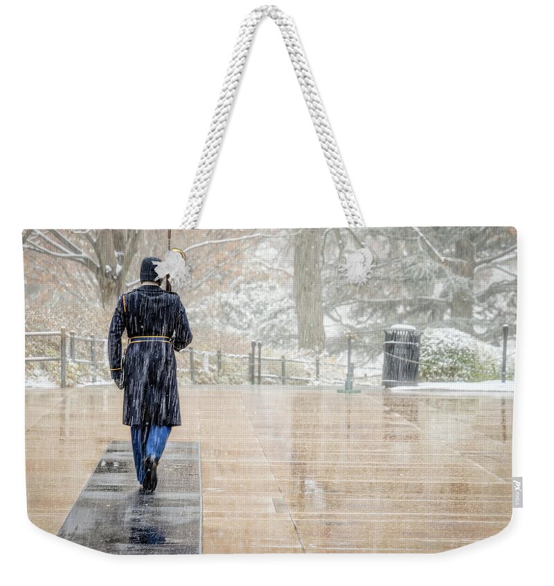 Arlington Weekender Tote Bag featuring the photograph The Watch by Bill Chizek