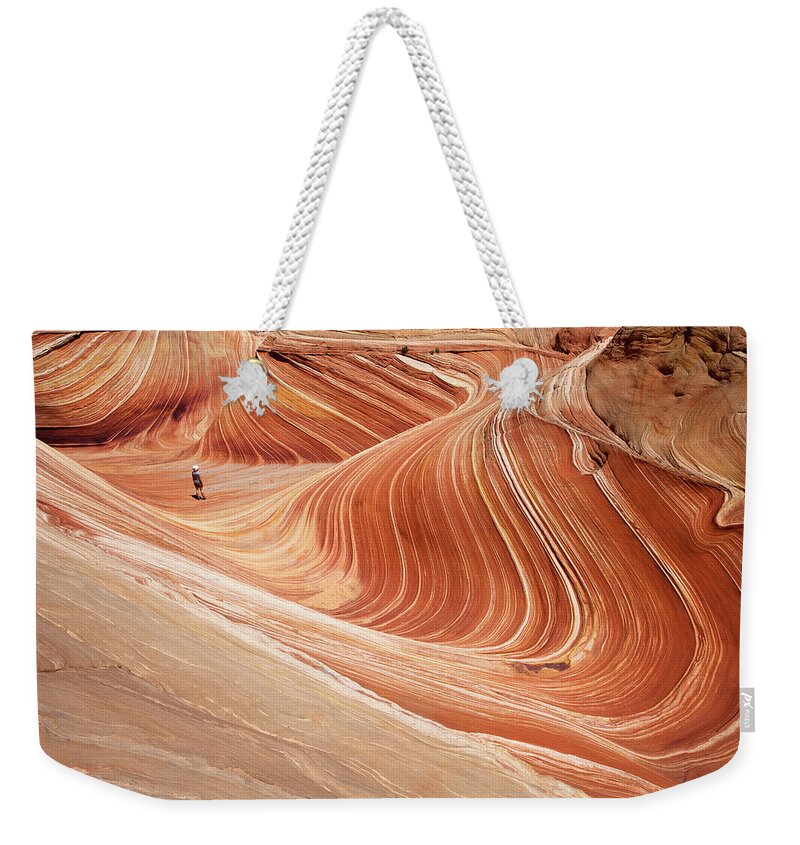 People Weekender Tote Bag featuring the photograph The Wave, Coyote Buttes, Arizona by Simon J Byrne