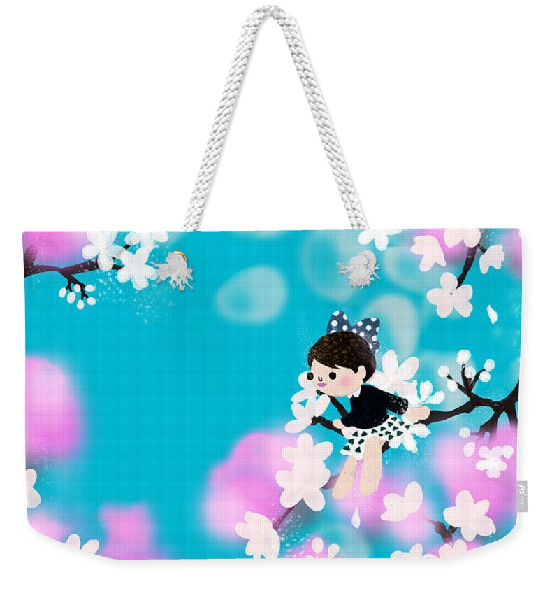 Flower Weekender Tote Bag featuring the photograph The Wonderful Flower World by Elena Fujimoto