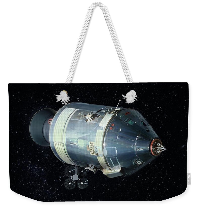 Apollo 12 Weekender Tote Bag featuring the digital art The Yankee Clipper by Mark Karvon