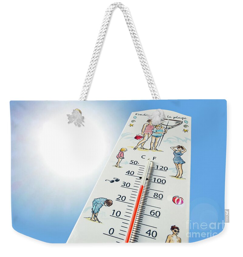 Thermometer Weekender Tote Bag featuring the photograph Thermometer by Arterra Picture Library