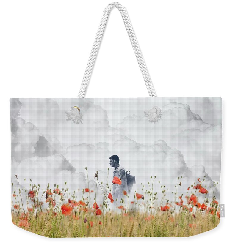 Time Traveler Weekender Tote Bag featuring the photograph The Time Traveler by Andrea Kollo