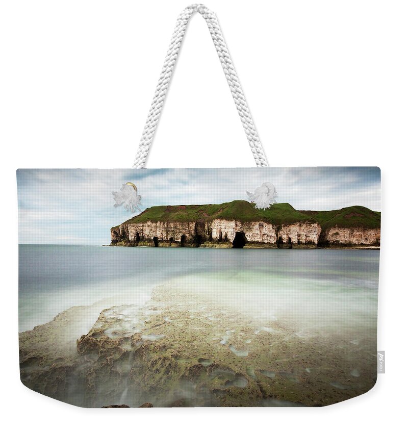 Scenics Weekender Tote Bag featuring the photograph Thornwick Bay, Flamborough Head, East by Empato