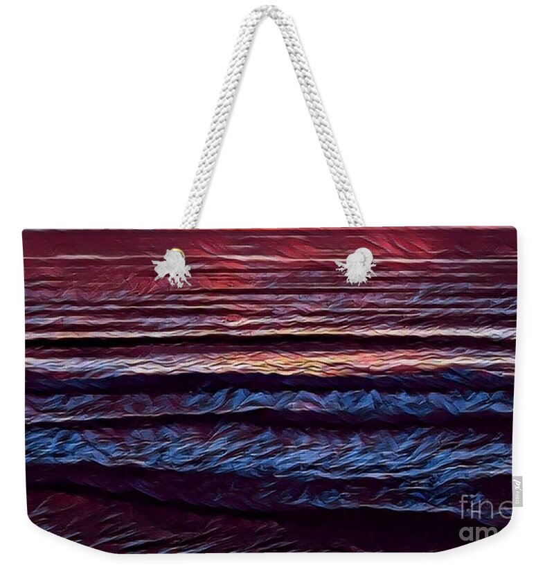 Oceans Weekender Tote Bag featuring the painting Tidal Life by Denise Railey