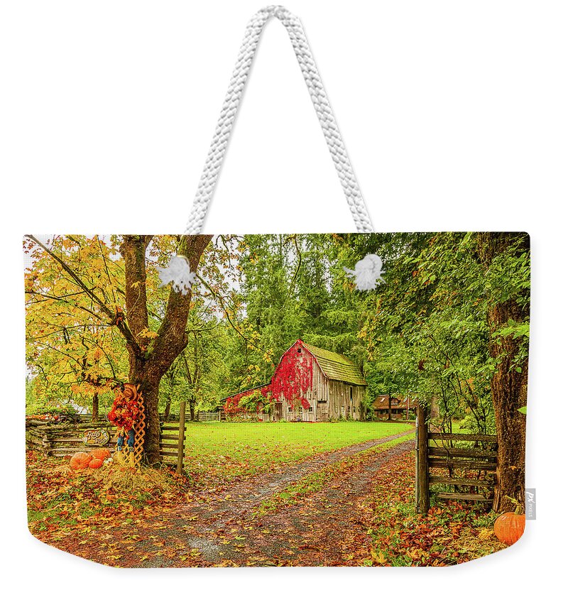 Landscapes Weekender Tote Bag featuring the photograph Tis The Season by Claude Dalley