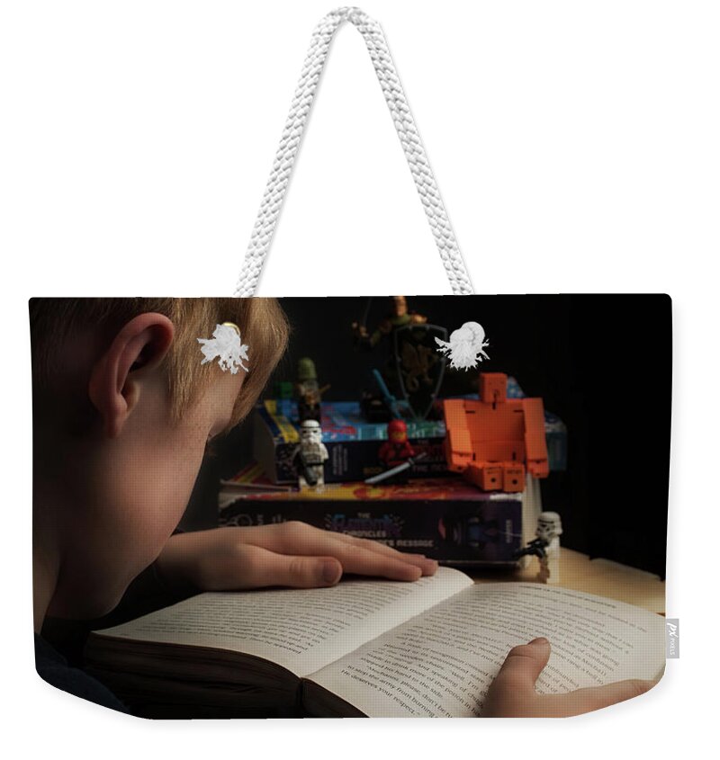 Read Weekender Tote Bag featuring the photograph Today A Reader Tomorrow a Leader by Norma Warden