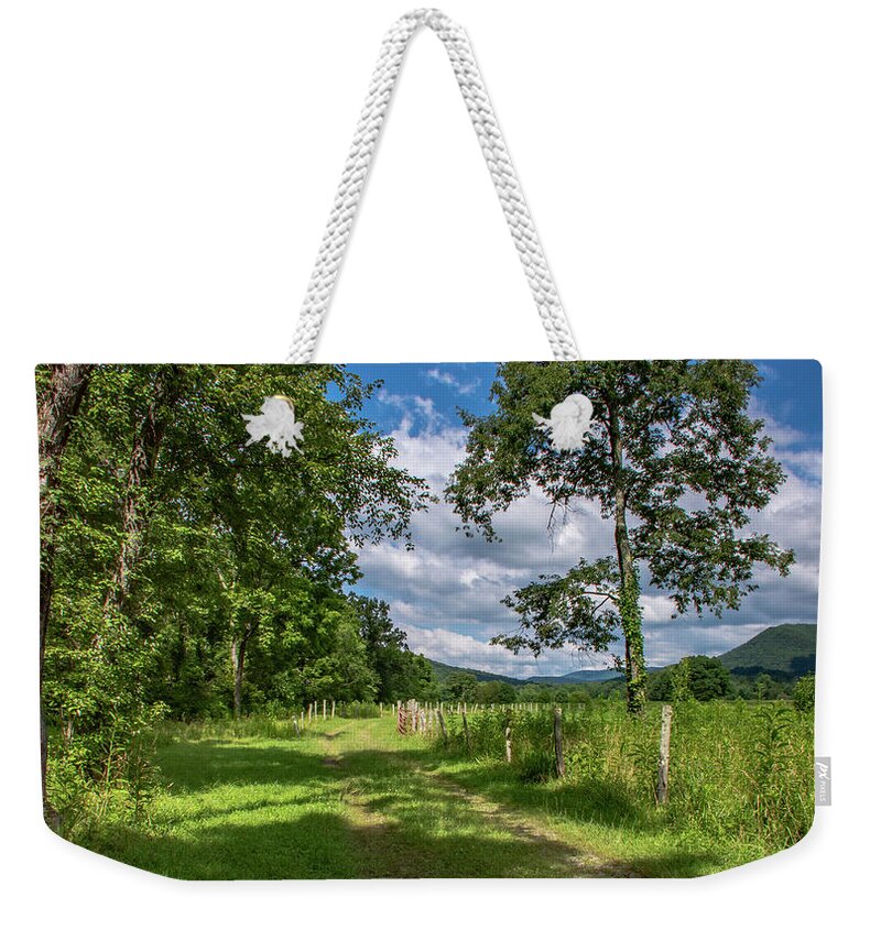 Sparks Lane Weekender Tote Bag featuring the photograph Picnic Spot by Marcy Wielfaert