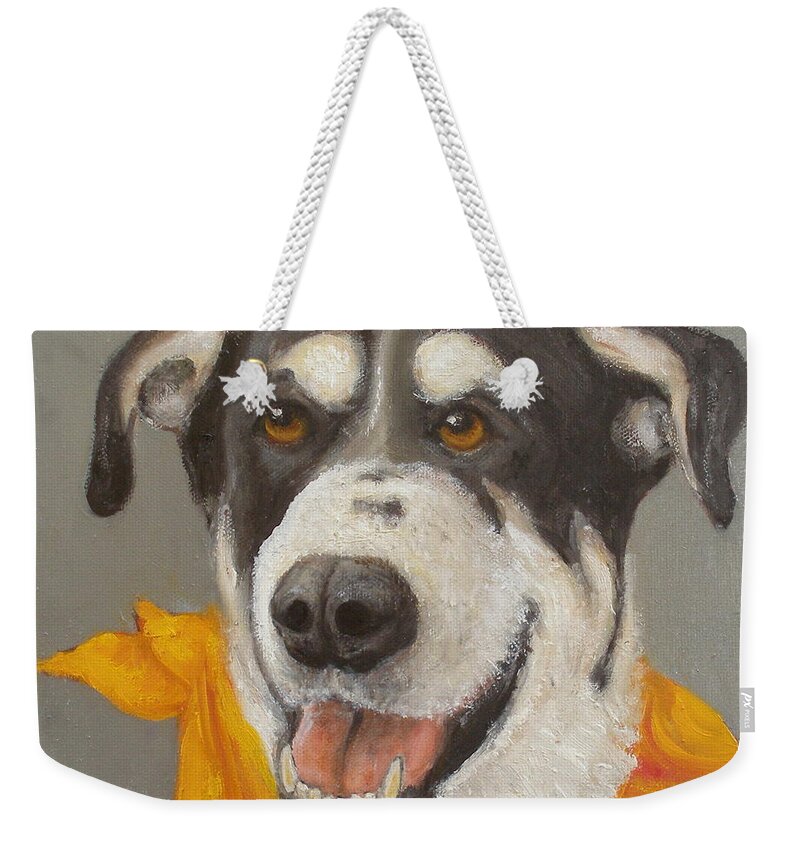 Realism Weekender Tote Bag featuring the painting Tootsie by Donelli DiMaria