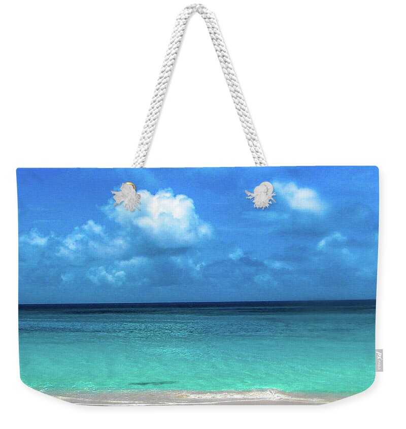 Anguilla Weekender Tote Bag featuring the photograph Topical Beach View Anguilla by Flippin Sweet Gear