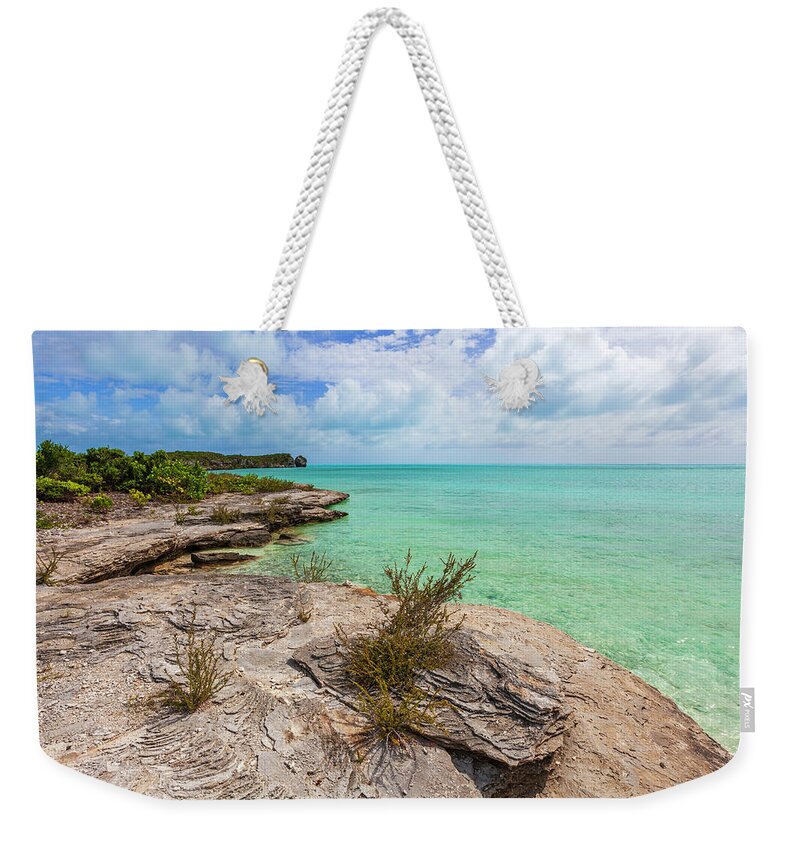 Atlantic Weekender Tote Bag featuring the photograph Tranquil Sea by Chad Dutson
