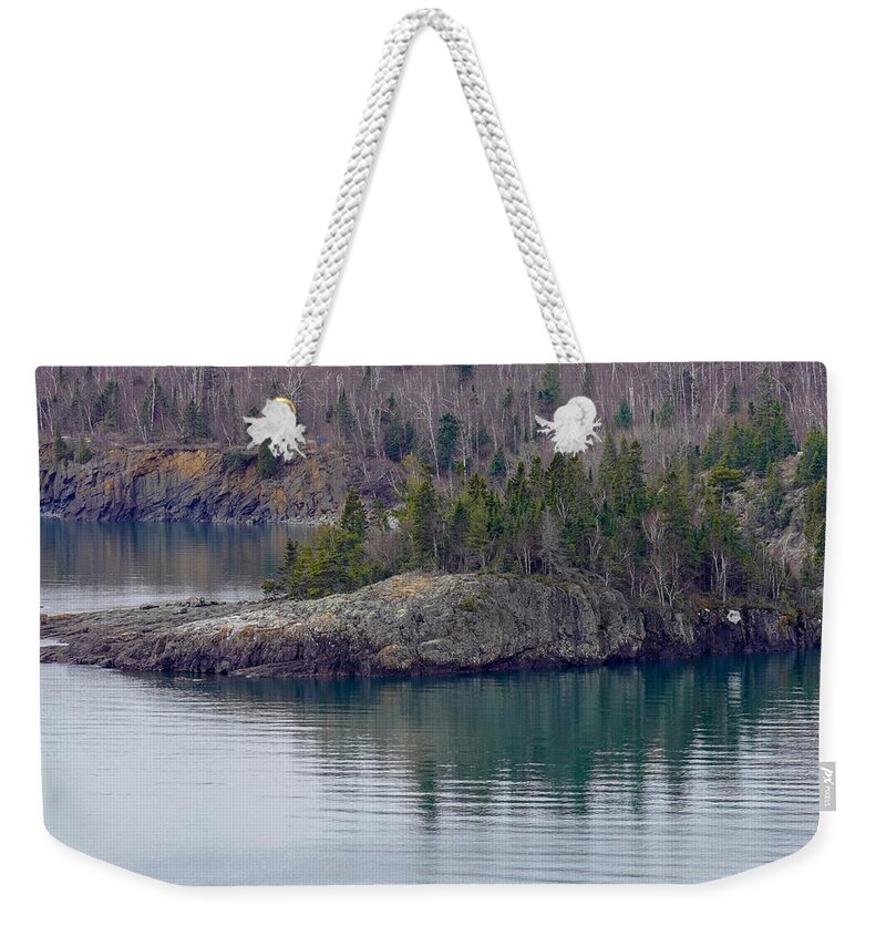 Beach Weekender Tote Bag featuring the photograph Tranquility in Silver Bay by Susan Rydberg