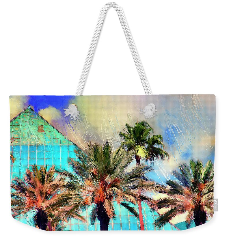 Tropical Weekender Tote Bag featuring the photograph Tropical Pyramid by GW Mireles