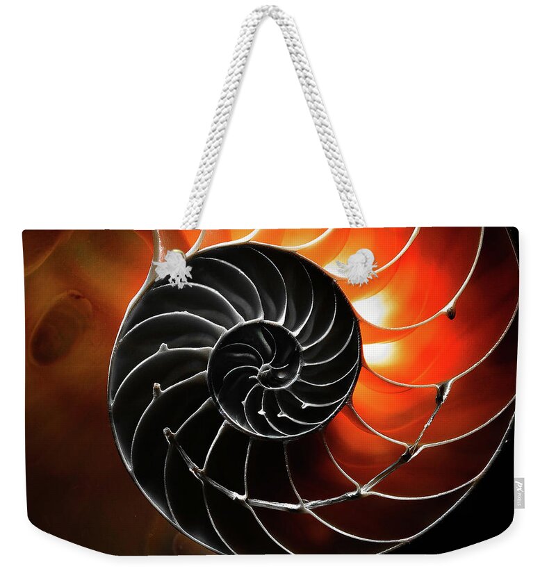 Closeup Weekender Tote Bag featuring the photograph Twirl by Jim Painter