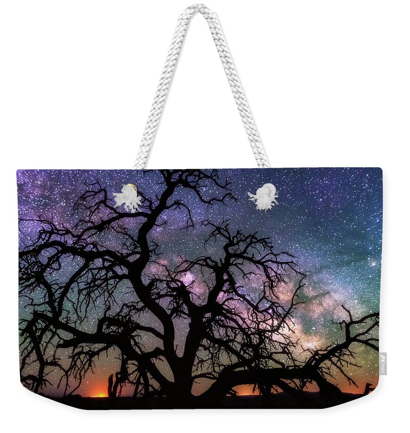 Trees Weekender Tote Bag featuring the photograph Twisted Universe by Darren White