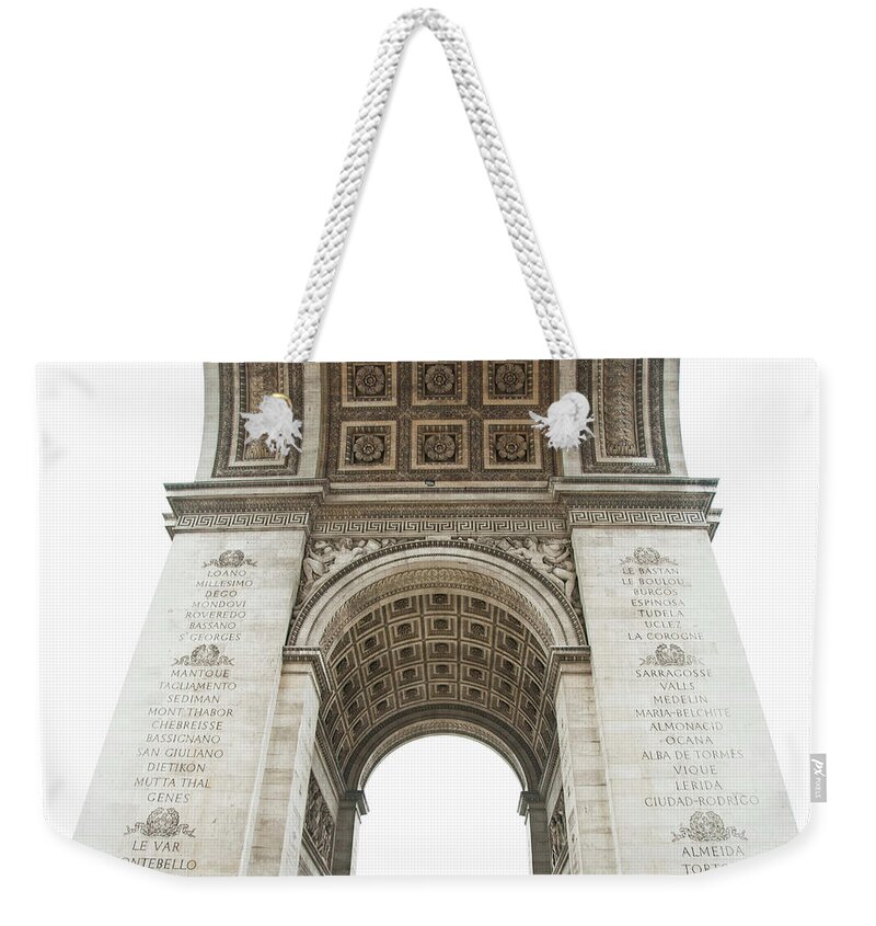 Arch Weekender Tote Bag featuring the photograph Under Arc De Triomphe, Paris, France by Cultura Rf/rosanna U