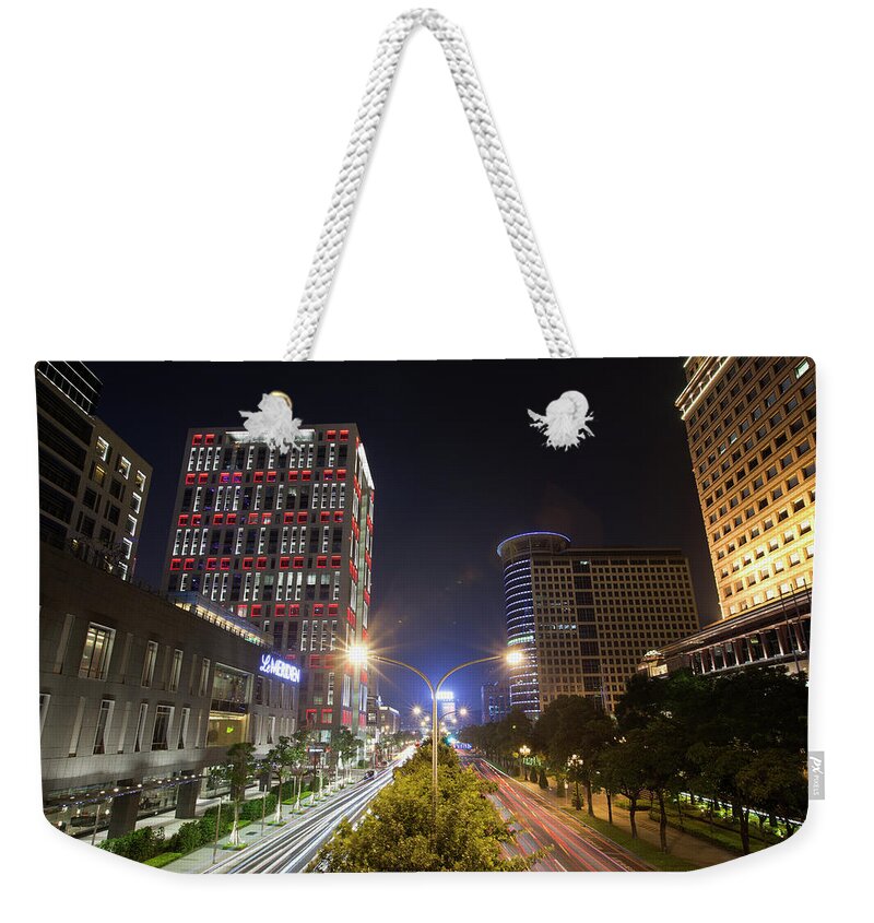 Taiwan Weekender Tote Bag featuring the photograph Urban Landscape by Chenning.sung @ Taiwan