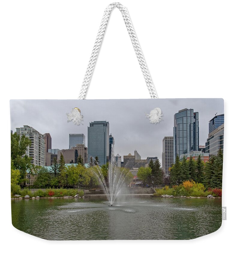 Calgary Weekender Tote Bag featuring the photograph Urban Oasis by Catherine Reading