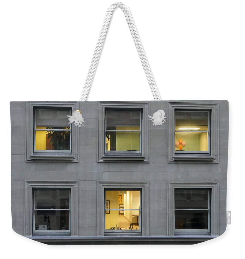 Richard Reeve Weekender Tote Bag featuring the photograph Urban Windows by Richard Reeve