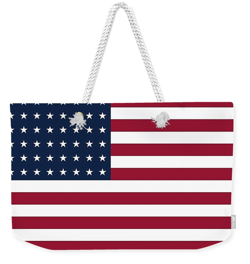 United States Weekender Tote Bag featuring the digital art US Flag by Robert Banach