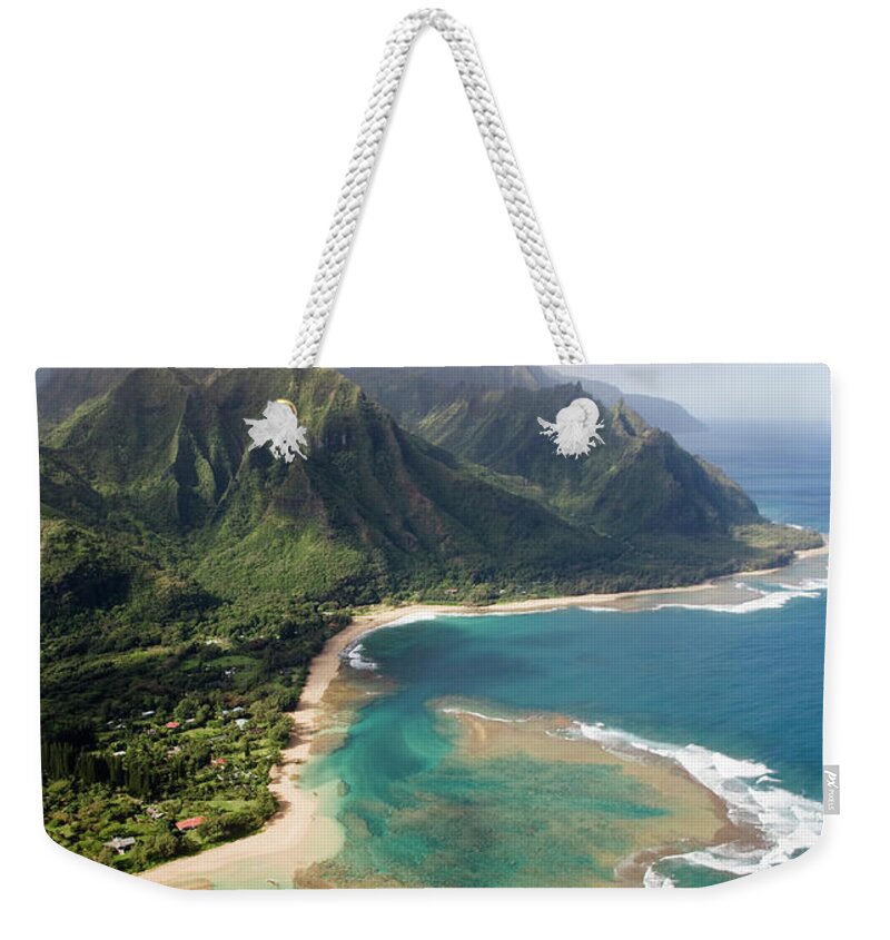 Scenics Weekender Tote Bag featuring the photograph Usa, Hawaii, Kauai, North Shore by Rebecca Emery