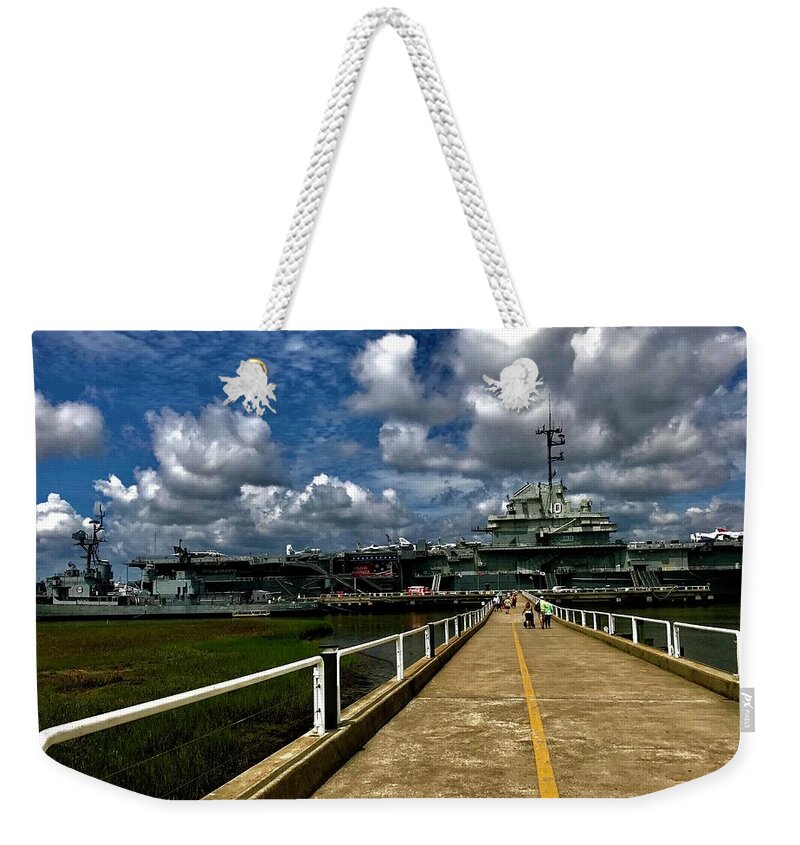  Weekender Tote Bag featuring the photograph USS Yorktown by Jack Wilson