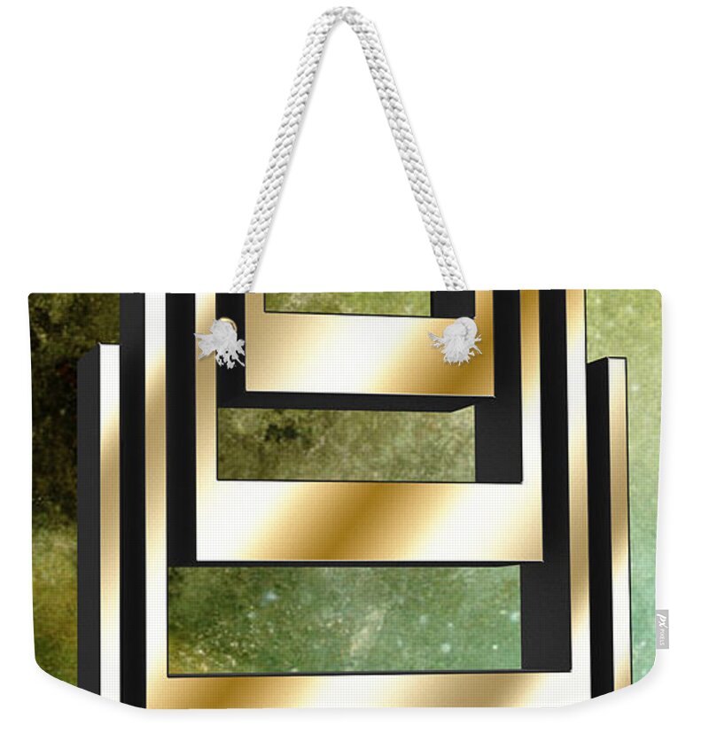 Staley Weekender Tote Bag featuring the digital art Vertical Design 2 by Chuck Staley