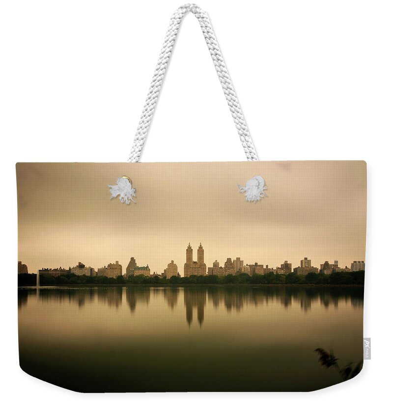 Central Park Weekender Tote Bag featuring the photograph View From Central Park - New York, Usa by Mohannad Khatib @mediumshot