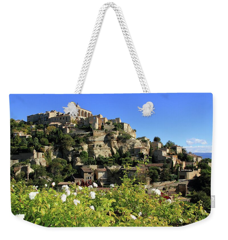 Town Weekender Tote Bag featuring the photograph View Of Gordes by Boccalupo Photography