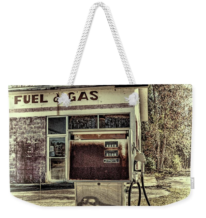 Georgia Weekender Tote Bag featuring the photograph Waiting for Fuel by Lenore Locken