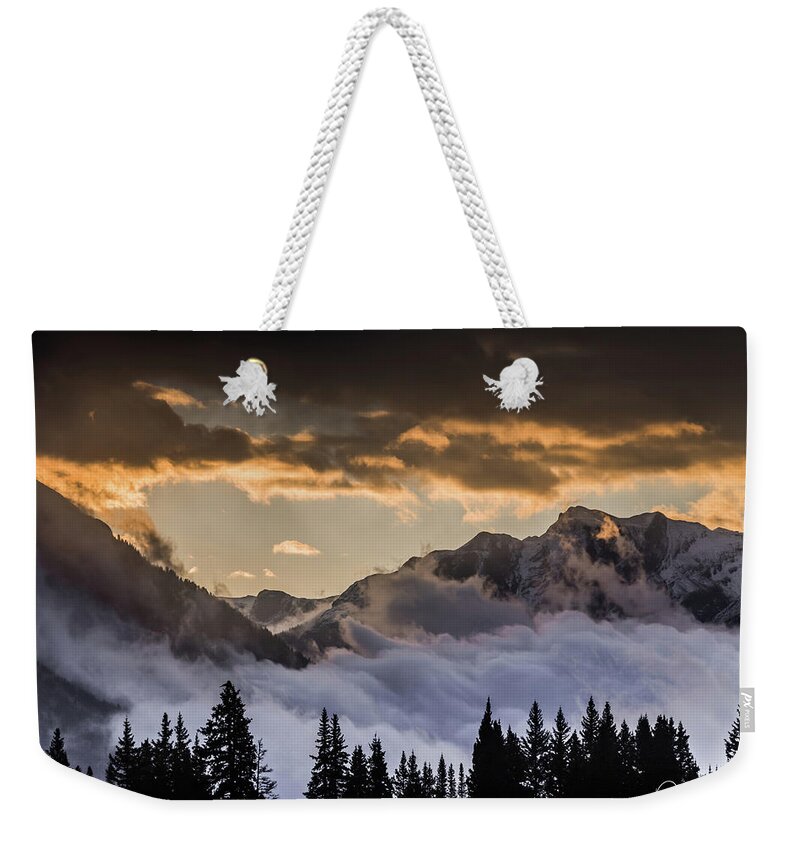 Clouds Weekender Tote Bag featuring the photograph Waiting on the Sun by Dennis Dempsie