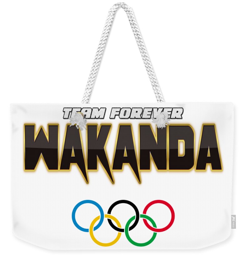 T-shirt Weekender Tote Bag featuring the digital art Wakanda Olympic Team by Jonas Luis