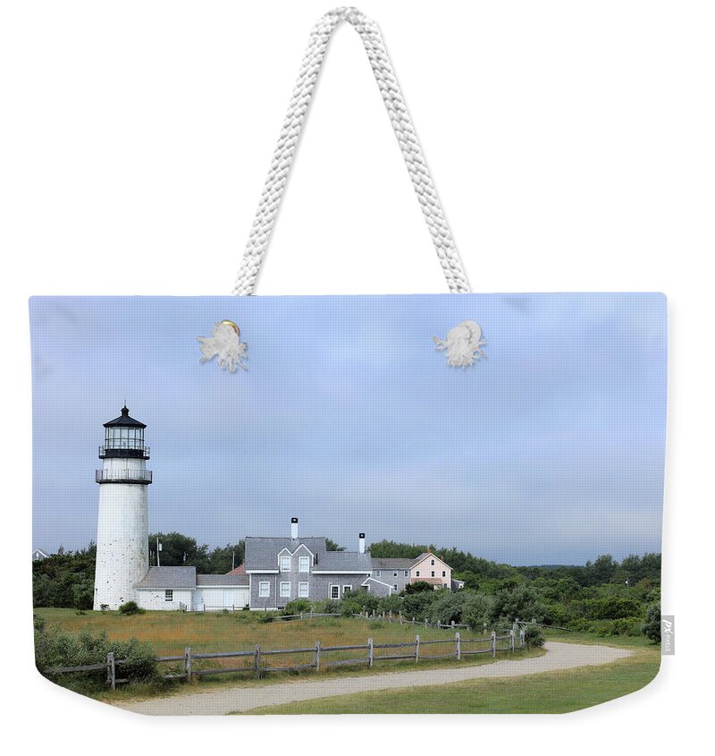 Lighthouse Weekender Tote Bag featuring the photograph Walk to Highland Lighthouse by Doolittle Photography and Art