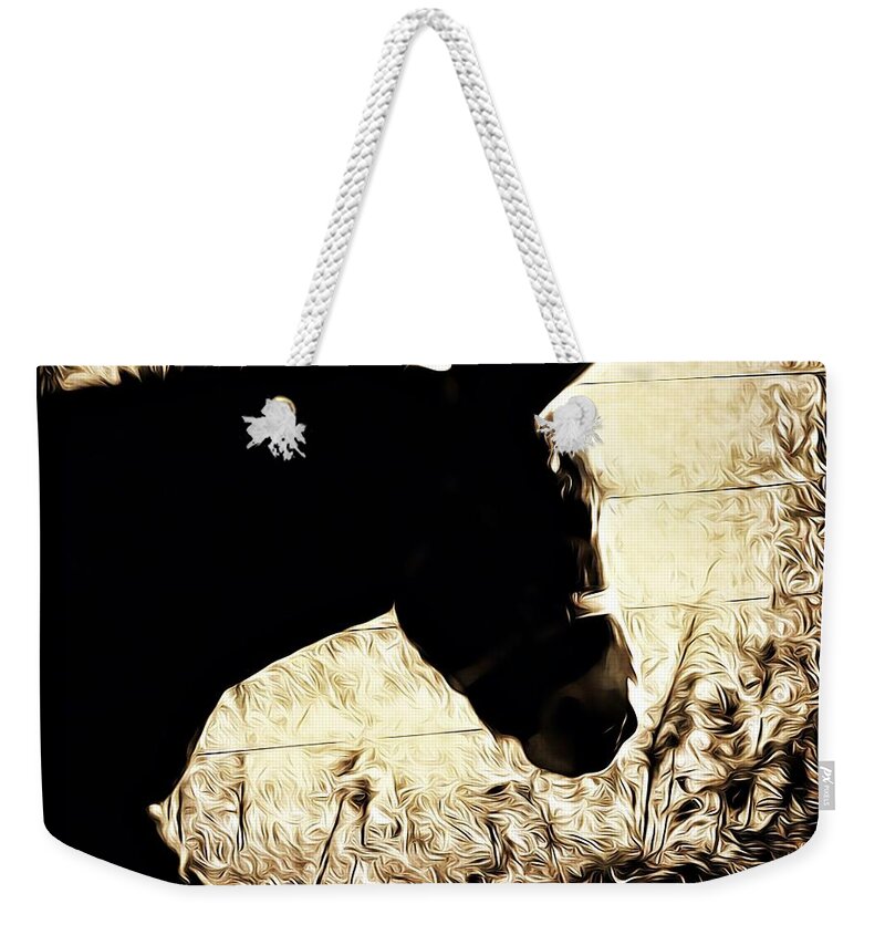Donkey Weekender Tote Bag featuring the photograph Walking Donkey by Leslie Revels
