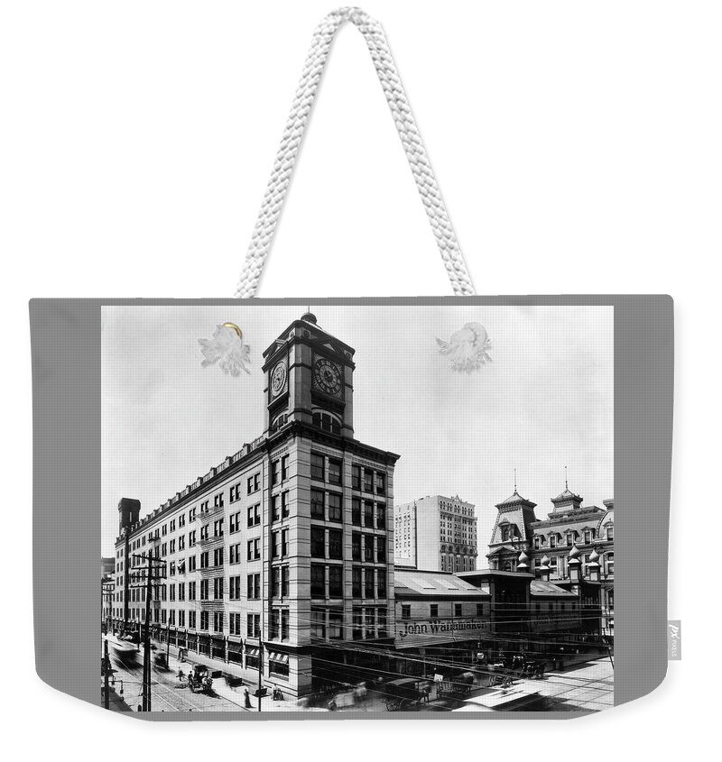 John Wanamaker Weekender Tote Bag featuring the photograph Wanamaker's Grand Depot by Unknown