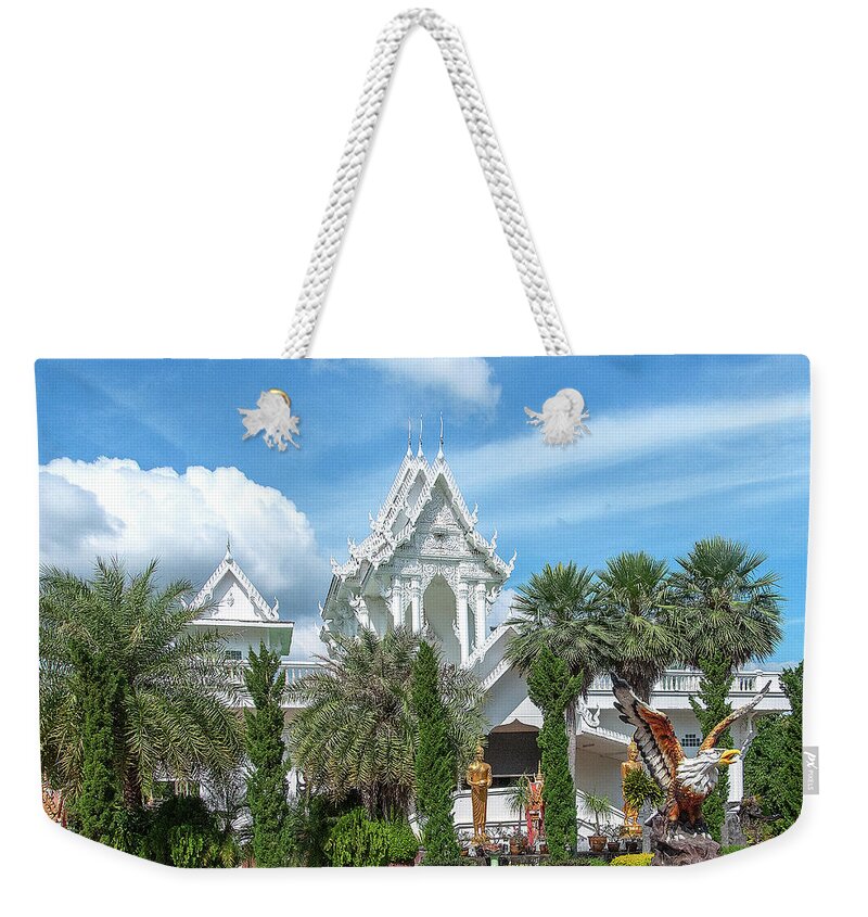 Scenic Weekender Tote Bag featuring the photograph Wat Tham Khuha Sawan Phra Ubosot DTHU0923 by Gerry Gantt