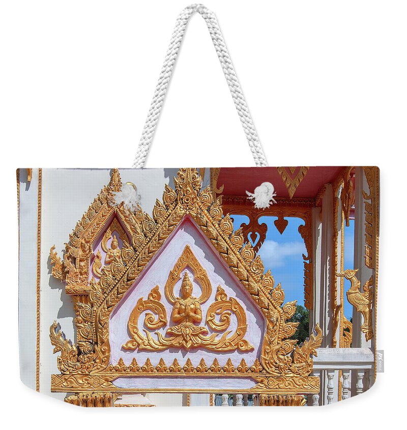 Scenic Weekender Tote Bag featuring the photograph Wat Thammarangsee Phra Ubosot Wall Gate DTHU1012 by Gerry Gantt