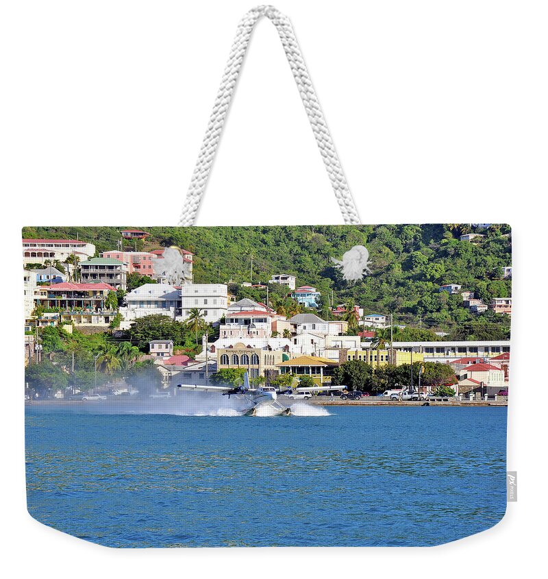 Seaplane Weekender Tote Bag featuring the photograph Water Launch by Climate Change VI - Sales